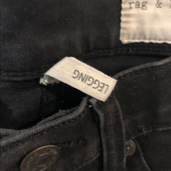 Rag and bone black legging - 24 - Picture 4 of 6